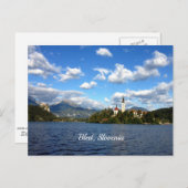 Bled, Slowenien - Landschaftsbild Postkarte (Vorne/Hinten)