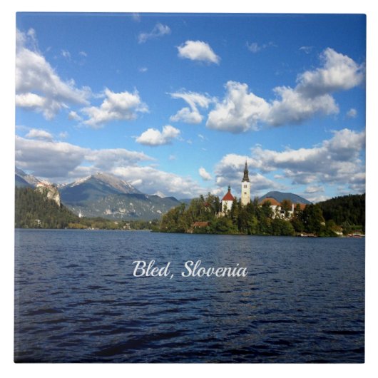 Bled, Slowenien - Landschaftsfotos, Fliese (Vorderseite)