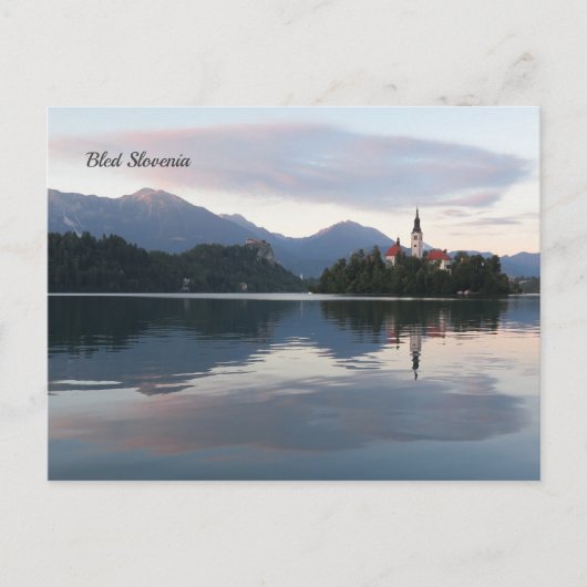 Bled Slowenien Postkarte (Vorderseite)