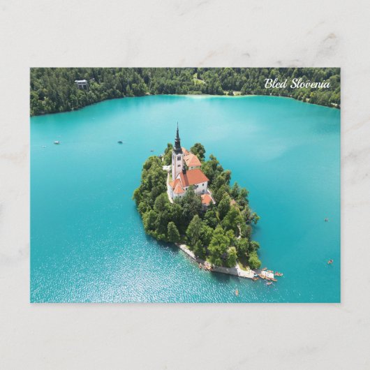 Bled Slowenien Postkarte (Vorderseite)