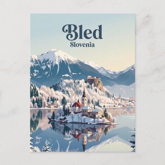 Bled, Slowenien Postkarte (Vorderseite)
