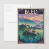 Bled Slowenien vintage Postkarte (Vorne/Hinten)