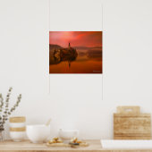 Bled Sunset Lake | Natürliche Schönheit Sloweniens Poster (Küche)