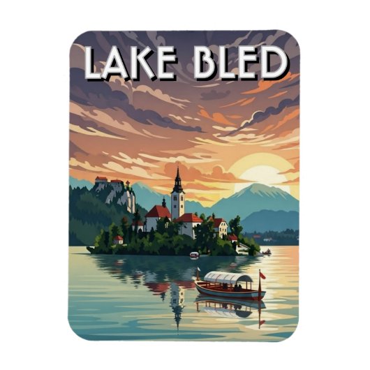 Bledsee Slowenien Magnet (Vertikal)