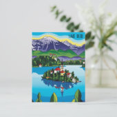 Bledsee Slowenien Postkarte (Stehend Vorderseite)