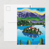 Bledsee Slowenien Postkarte (Vorne/Hinten)
