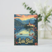 Bledsee Slowenien Postkarte (Stehend Vorderseite)