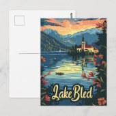 Bledsee Slowenien Postkarte (Vorne/Hinten)
