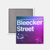 Bleecker Street, Greenwich Village, Manhattan NYC Magnet (Vorderseite/Rückseite)