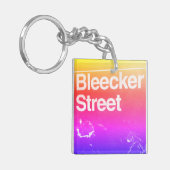 Bleecker Street, Greenwich Village, Manhattan NYC Schlüsselanhänger (Vorderseite links)