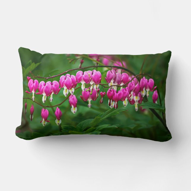 Bleeding Heart flower Lendenkissen (Vorderseite)