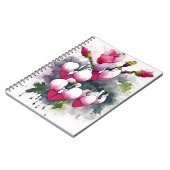 Bleeding Heart - Wasserfarben Blumen Notizblock (Linke Seite)