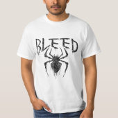 Bleeding Spider Meltdown – Dark Drip Aesthetic Des T-Shirt (Vorderseite)