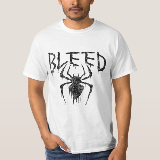 Bleeding Spider Meltdown – Dark Drip Aesthetic Des T-Shirt (Vorderseite)