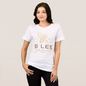 BLEEGRAPHICS Logo Frauen Tri-Blend Shirt (Vorderseite voll)