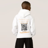 BLEEGRAPHICS Logo Kinder Pullover Kapuzenpullover (Schwarz voll)