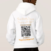 BLEEGRAPHICS Logo Kinder Pullover Kapuzenpullover (Rückseite)