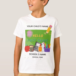 BLEEGRAPICS: Hallo, erste Klasse! T-Shirt