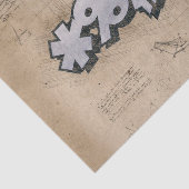 BLEEP! Vintages Comic Buch Steampunk Pop Kunst Seidenpapier (Ausschnitt)