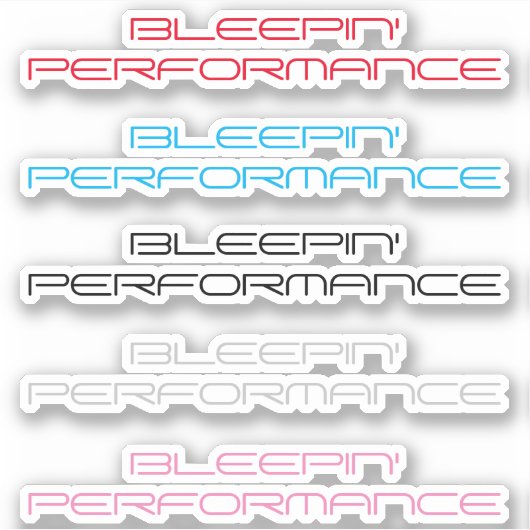 Bleepin Performance Sticker Pack (Vorderseite)