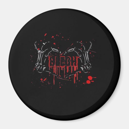 Blegh Breakdown, Skeleton Heart Hands, Emo Band, S Magnet (Vorne)