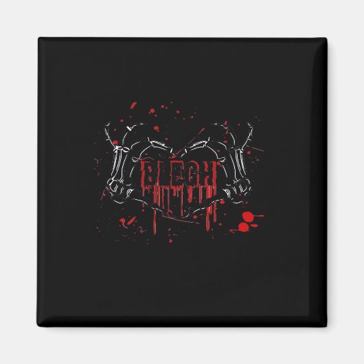 Blegh Breakdown, Skeleton Heart Hands, Emo Band, S Magnet (Vorne)