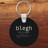 Blegh Definition Heavy Metal Head Metalcore Funny Schlüsselanhänger (Vorderseite)