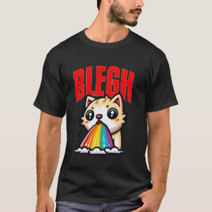 Blegh Heavy Metal Katze Metalcore Deathcore Schwer T-Shirt