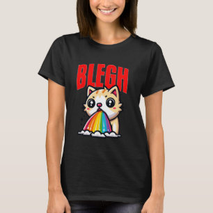 Blegh Heavy Metal Katze Metalcore Deathcore Schwer T-Shirt