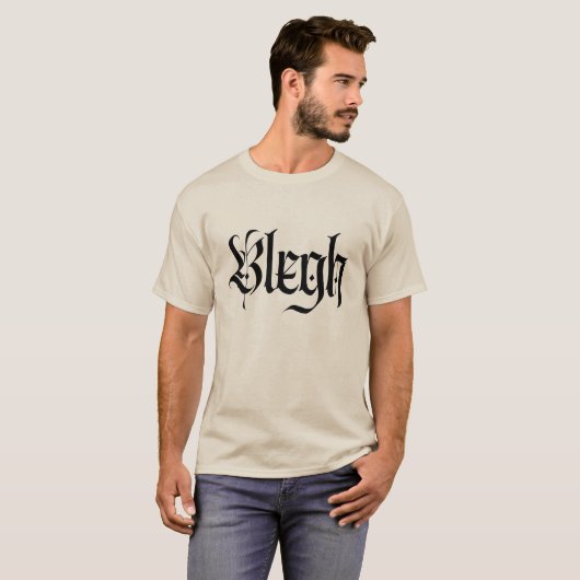 Blegh, Metall, Schwermetall, Punk, T-Shirt (Vorne ganz)