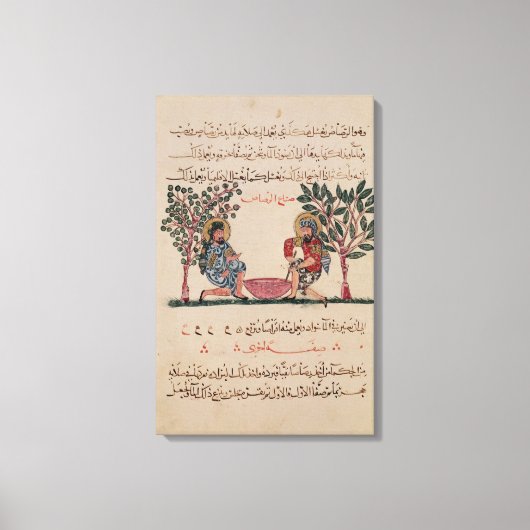 Blei herstellen, Seite aus einem Leinwanddruck (Vorderseite)