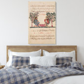 Blei herstellen, Seite aus einem Leinwanddruck (Insitu (Schlafzimmer))