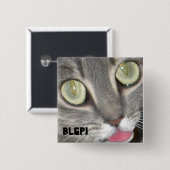 Blei Katzenpfropfkleber Button (Vorne & Hinten)