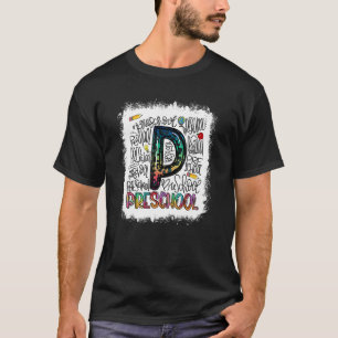 Blei Leopard Gefärbte Krawatte Typografie in der V T-Shirt