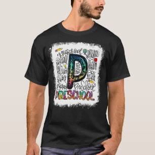 Blei Leopard Gefärbte Krawatte Typografie in der V T-Shirt