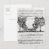 Blei machen, Seite aus einer arabischen Ausgabe Postkarte (Vorne/Hinten)