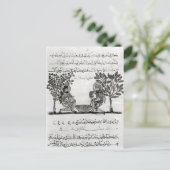 Blei machen, Seite aus einer arabischen Ausgabe Postkarte (Stehend Vorderseite)