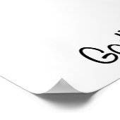 Blei mit Liebe, Erwachsenenfärbung mit Halbdunkel Poster (Ecke)