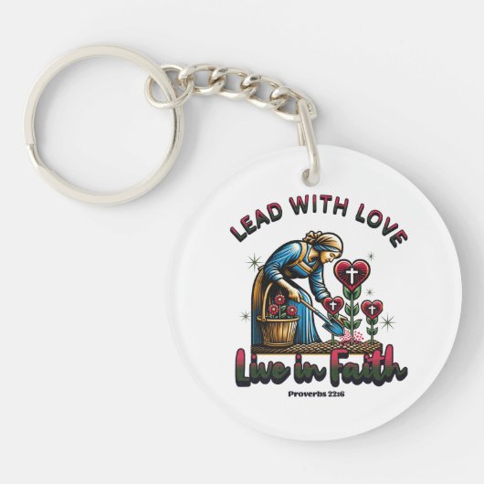 Blei mit Liebe, Leben im Glauben - Sprichwörter 22 Schlüsselanhänger (Vorderseite)