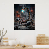 Blei-Skorpion-Schlag Poster (Küche)