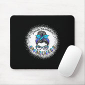 Blei Suizid Prävention Bewusstsein Messy Bun Gi Mousepad (Mit Mouse)