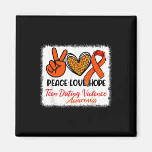 Bleiached Peace Liebe Hope Tee Verabredete Gewalt Magnet