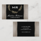 Bleiakzent / Beruflich Visitenkarte (Vorne/Hinten)