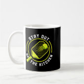Bleib aus der Küche Pickleball-Paddle  Kaffeetasse (Links)