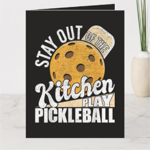 Bleib aus der Küche, spiel Pickleball Karte