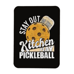 Bleib aus der Küche, spiel Pickleball Magnet