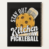 Bleib aus der Küche, spiel Pickleball Planer (Rückseite)