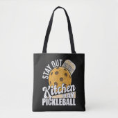 Bleib aus der Küche, spiel Pickleball Tasche (Vorderseite)