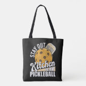Bleib aus der Küche, spiel Pickleball Tasche (Rückseite)