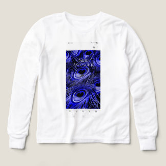Bleib Awesome Blue Pfauenfeder Inspirierend d